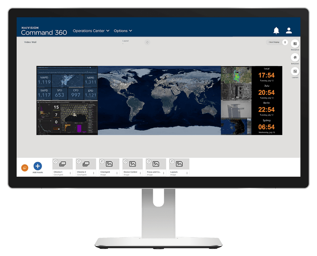 Haivision Command 360 Video Wall Software