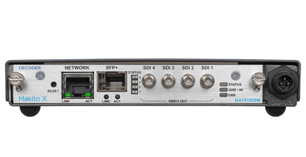 Makito X4 Ultra-Low Latency Video Decoder | Haivision