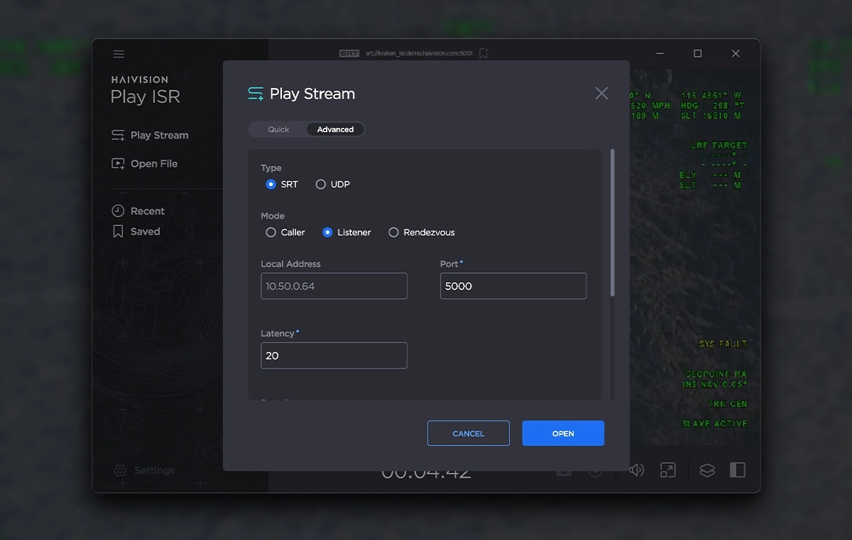 Play ISR UI