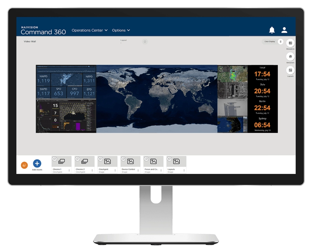 Haivision Command 360 Video Wall Software