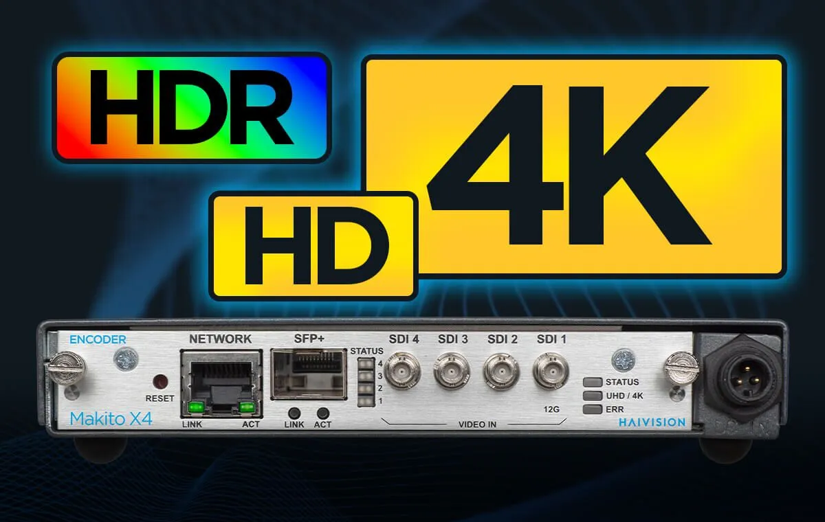 Makio Makito X4 Ultra-Low Latency Video Encoder | Haivision