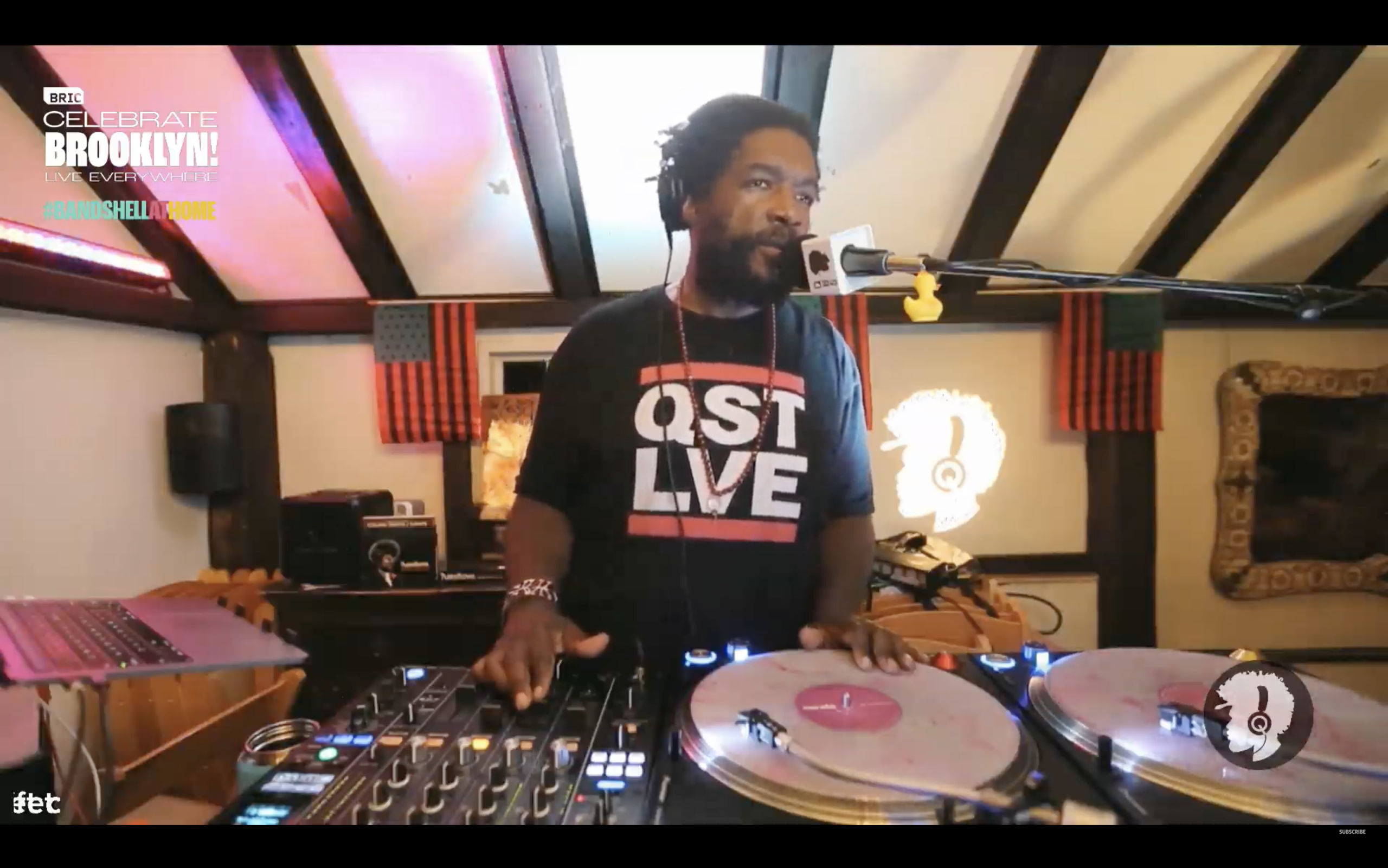 Questlove performing from home at BRIC Celebrate Brooklyn