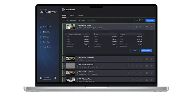 SRT Gateway UI