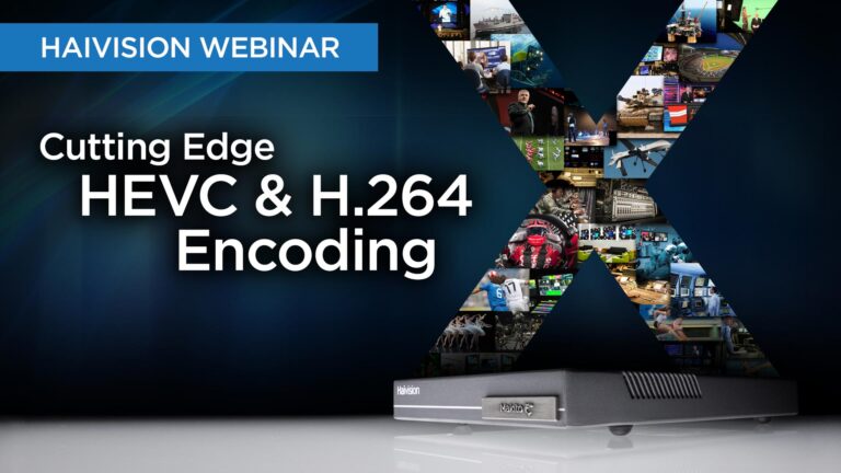 Webinar_Cutting Edge HEVC_H.264 Encoding Webinar Cutting Edge HEVC & H.264 Encoding