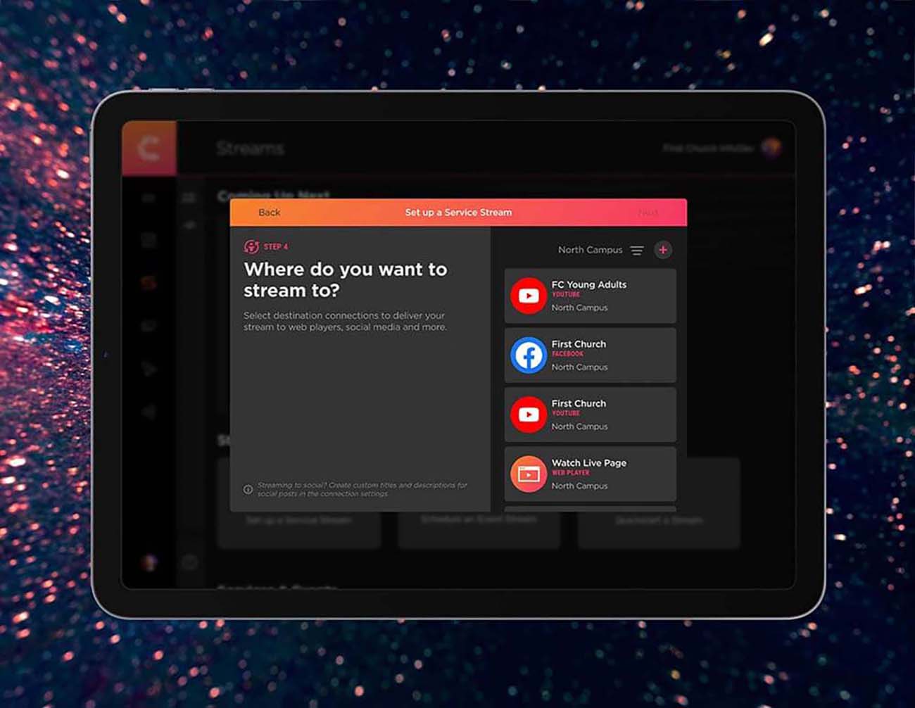 Haivision connect UI