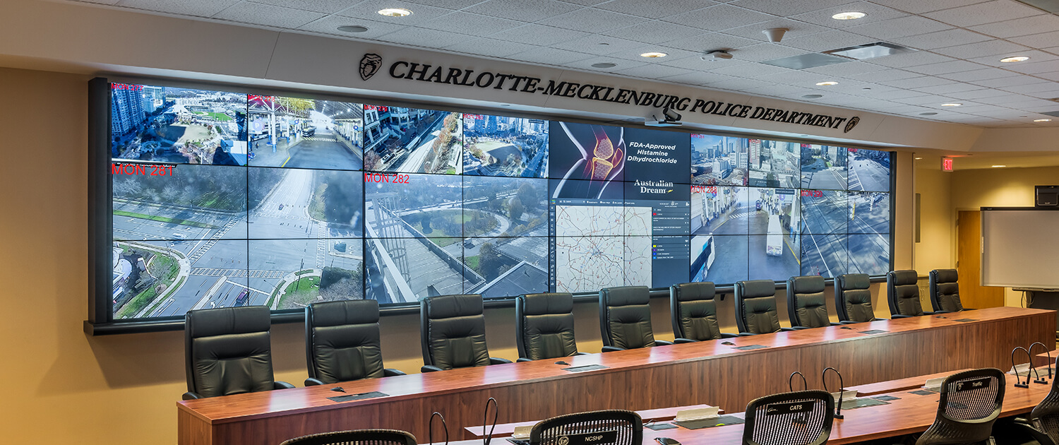 CMPD RTCC video wall solution