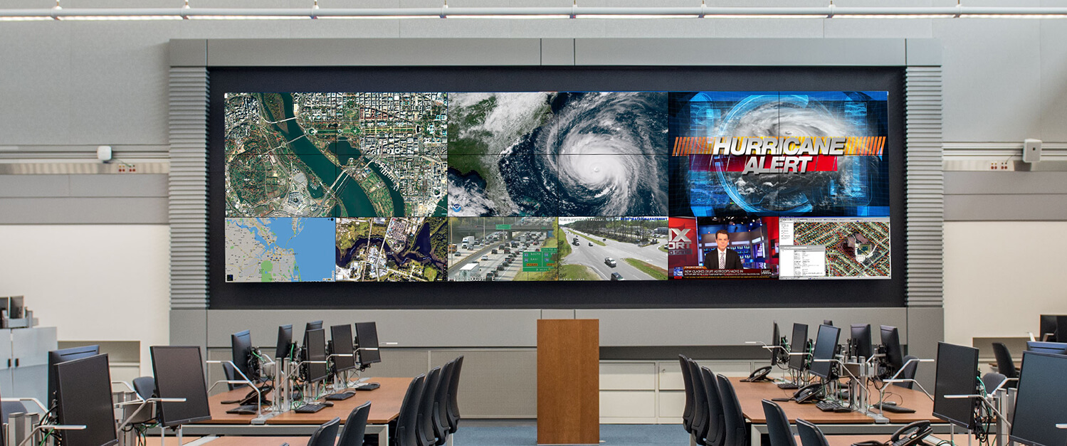 City of Chesapeake Emergency Operations Video Wall