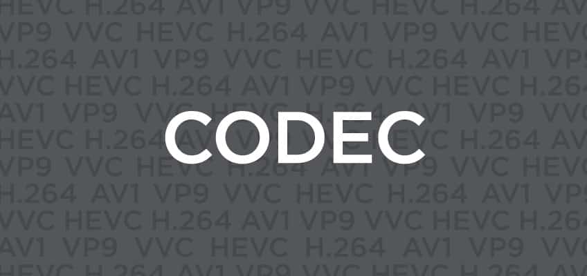 Codecs like HEVC AV1 and VP9