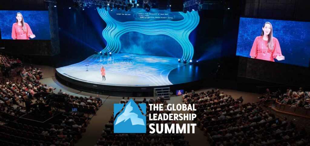The Global Leadership Summit Stage with Keynote Speaker