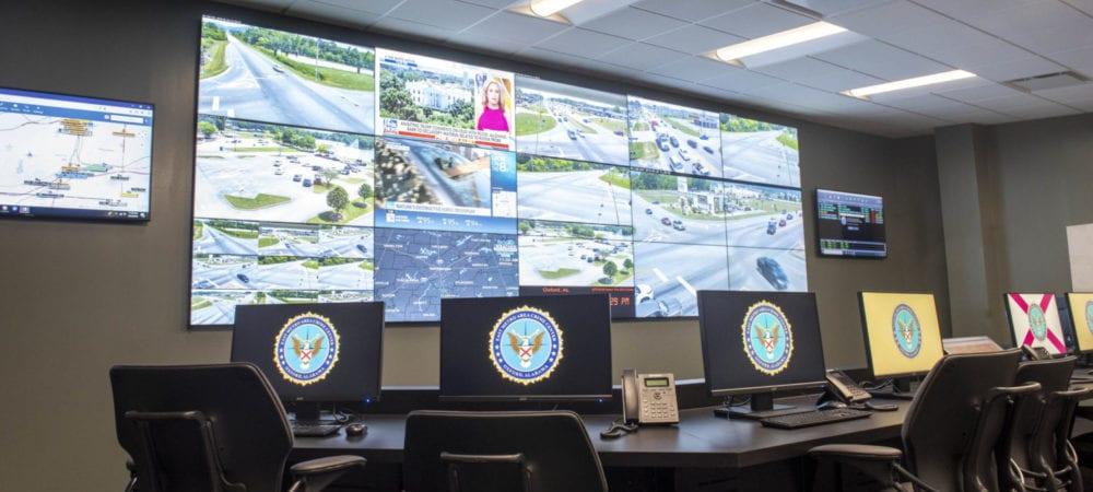 Real Time Crime Center Video Wall