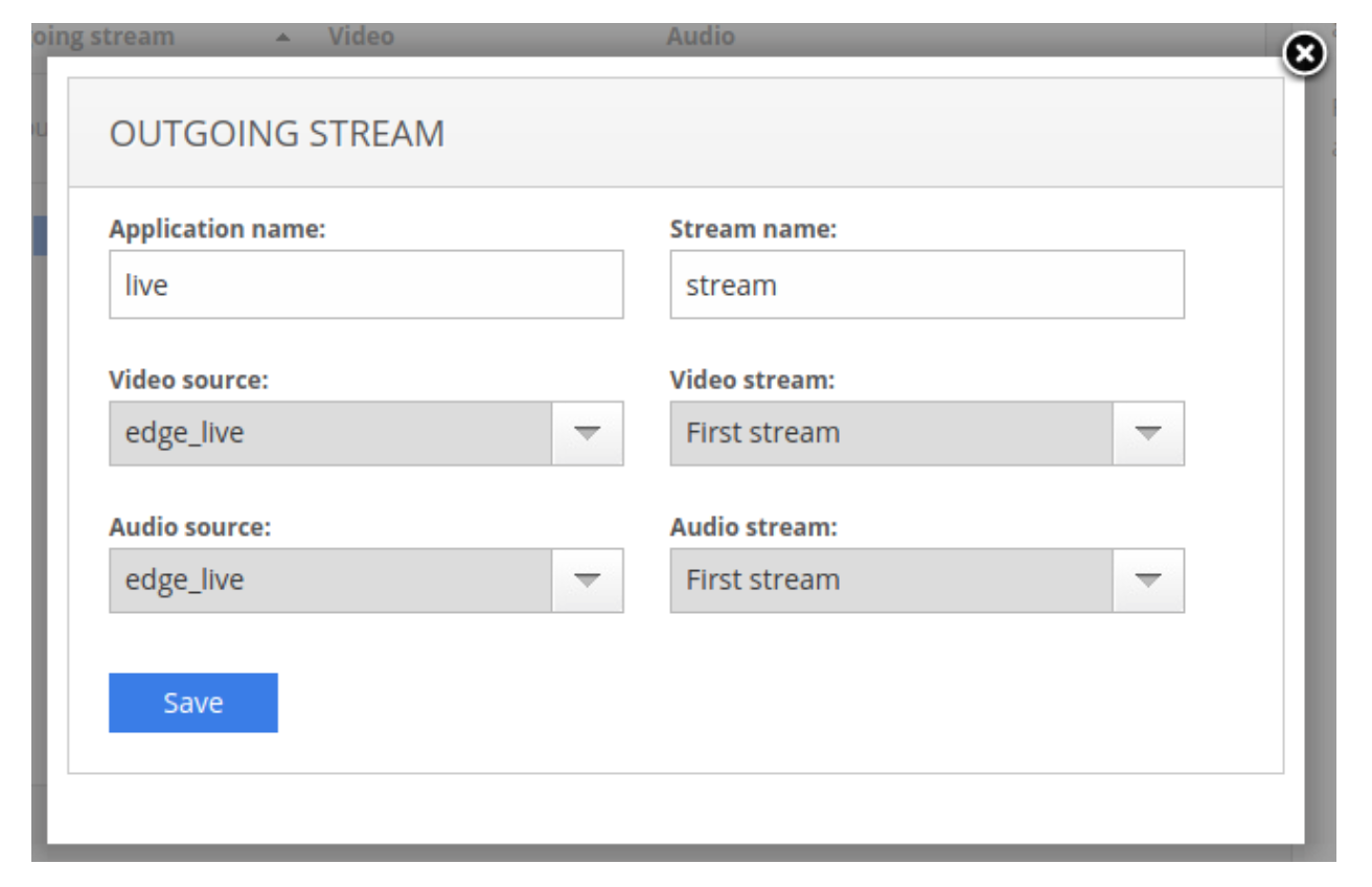 Outgoing stream for SRT