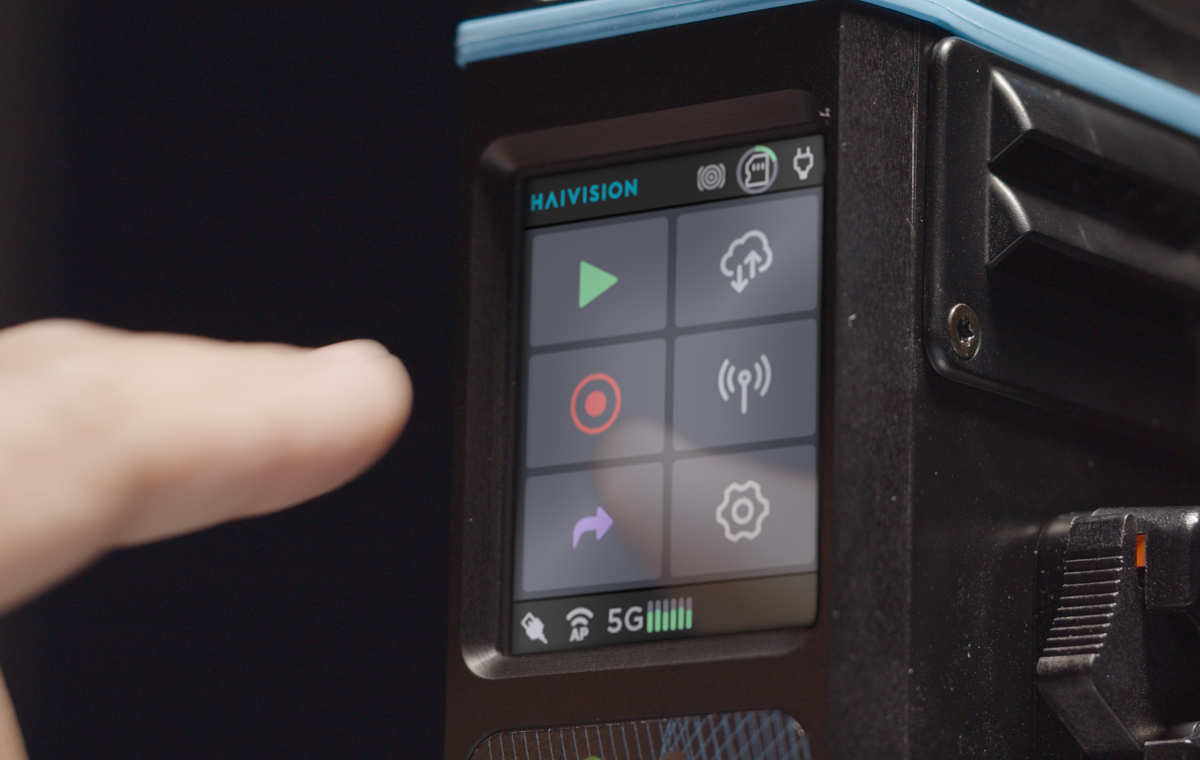 Haivision Pro 360-5G Transmitter User Interface