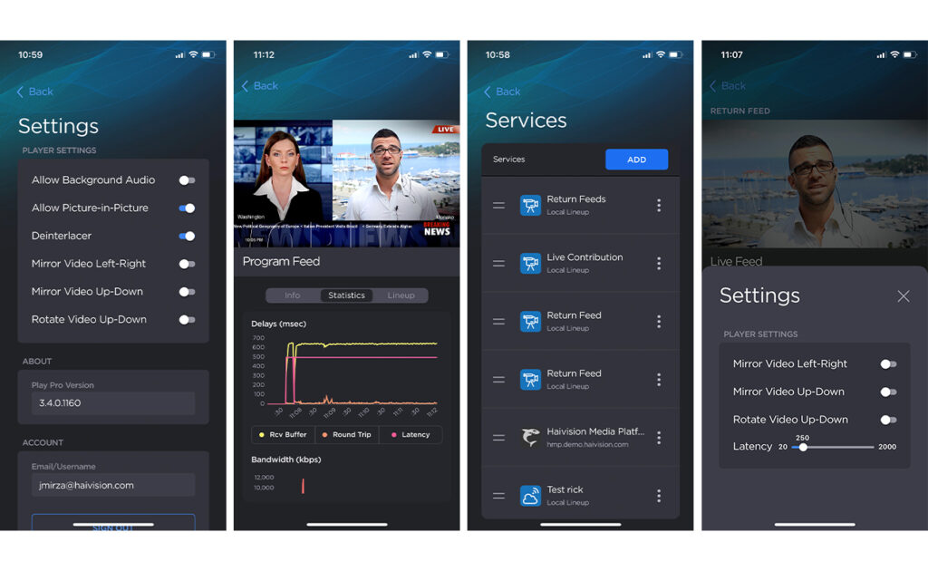 Haivision Play Pro UI - Update of 2023