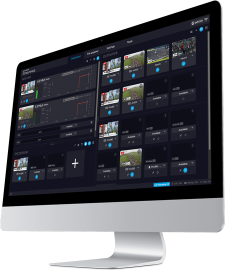 Haivision StreamHub User Interface