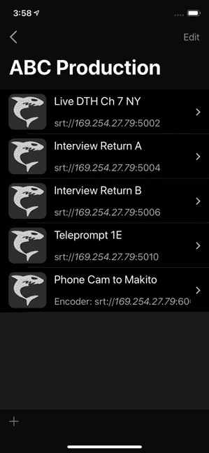 Haivision Play for Mobile - SRT Streams