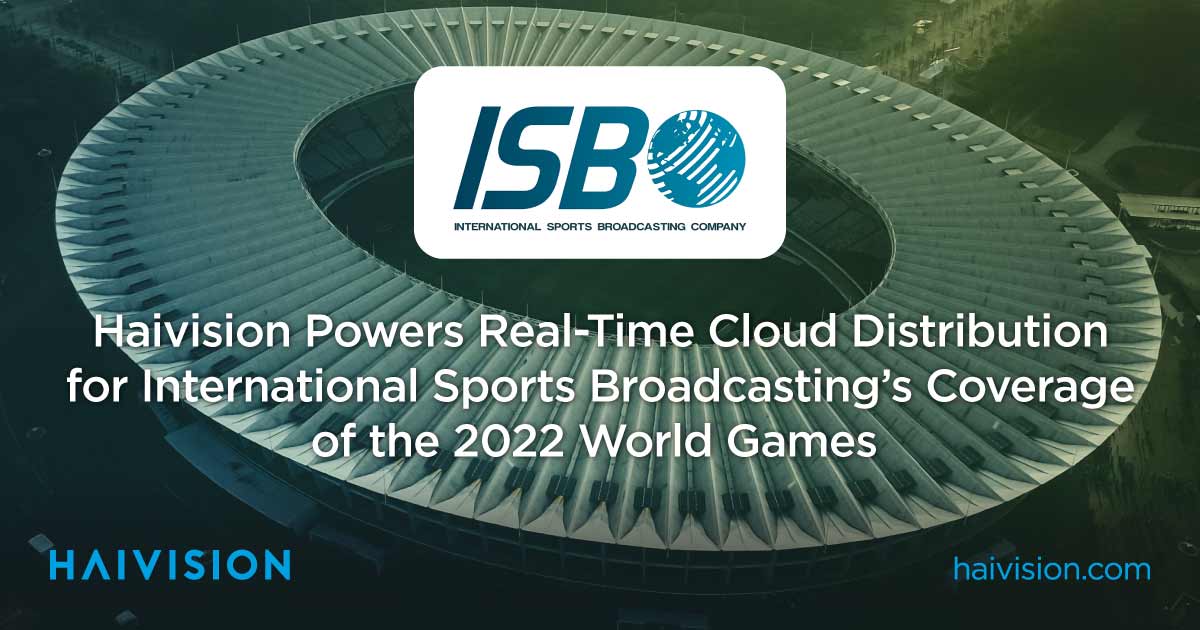 Haivision Powers RealTime Cloud Distribution for International Sports
