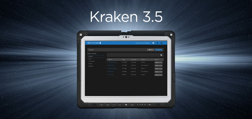 Kraken 3.5 GigE Vision input