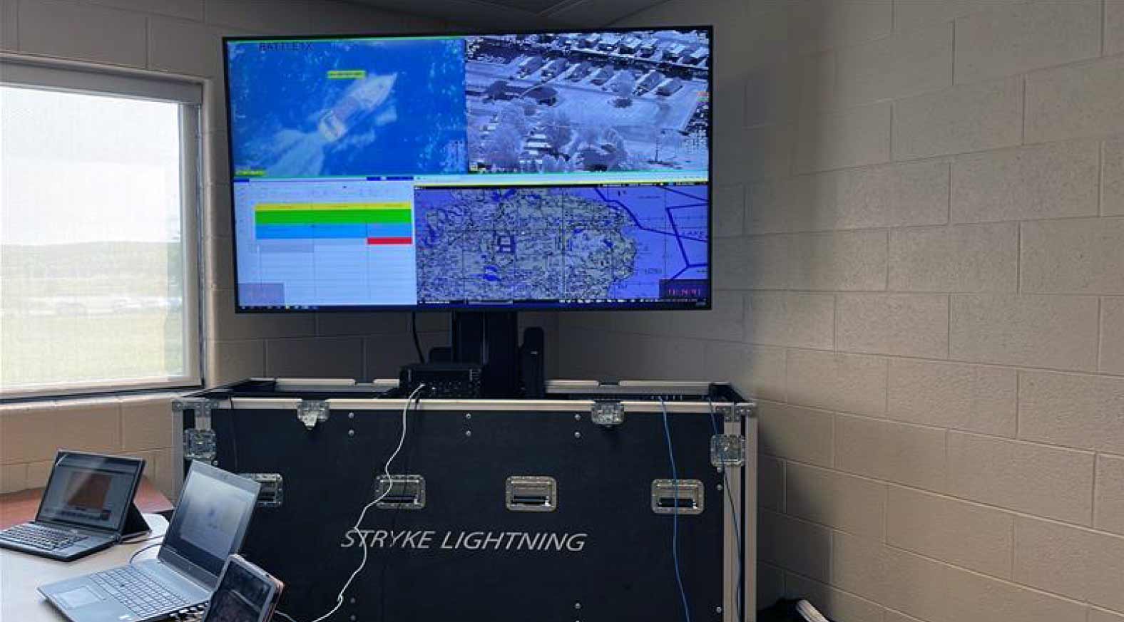 Haivision Stryke Lightning Portable Video Wall Solution at Camp Grayling Center