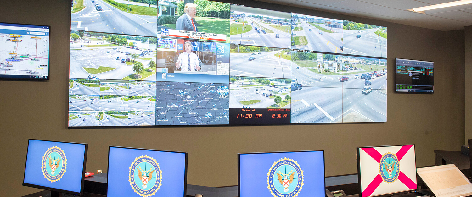 Oxford Crime Center Video Wall Solutions