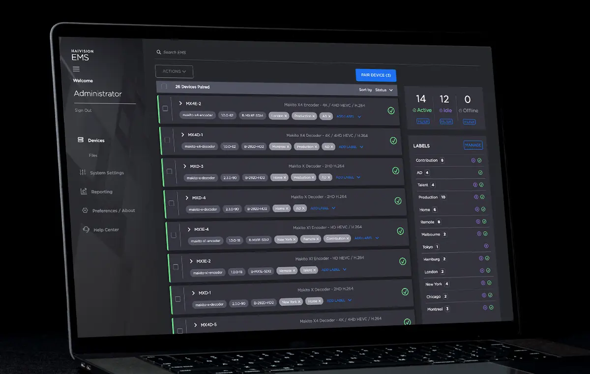 Real-time monitoring