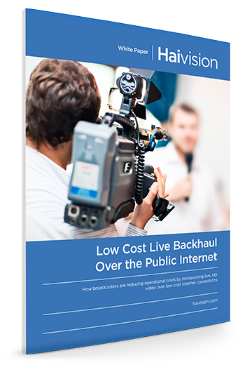 low cost live backhaul over the public internet